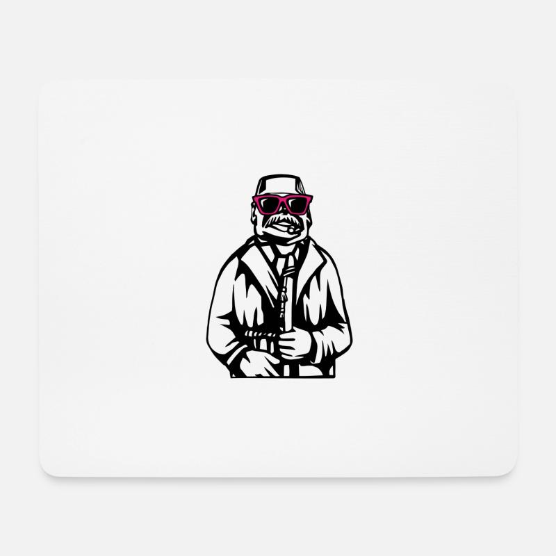 Trierer Fischers Maathes - Mousepad (Querformat) - Weiß