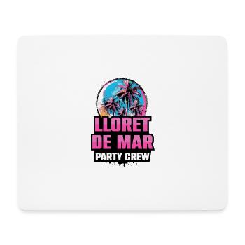 Lloret De Mar Party Crew Urlaub Spruch - Mousepad (Querformat) - Weiß - Vorne