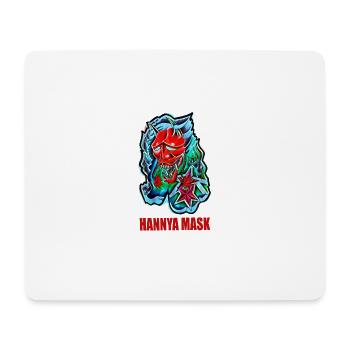 Hannya Mask - Mouse Pad (horizontal) - white - Front