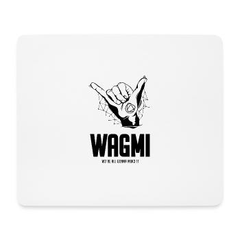 THE WAGMI v1 - We Are All Gonna make It – black - Mousepad (Querformat) - Weiß - Vorne