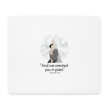 Islam/ Marriage / Quran Verse 78:8 / Wedding Gift Idea - Mouse Pad (horizontal) - white - Front