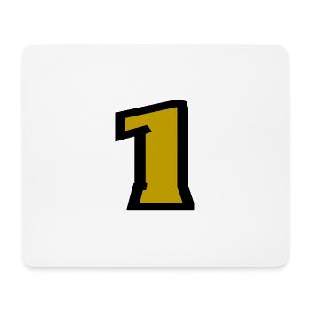 1. 1 Jahr. 1. JUBILÄUM. 1-JÄHRIGES JUBILÄUM - Mousepad (Querformat) - Weiß - Vorne