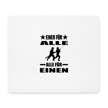 Feuerwehr - Mousepad (Querformat) - Weiß - Vorne