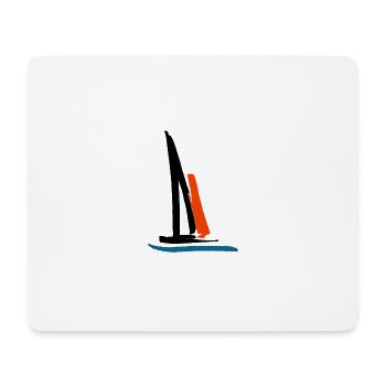 voilier - Tapis de souris (format paysage) - blanc - Devant