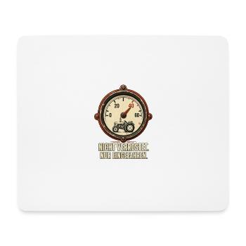 Vintage-Traktor Tachometer Motiv zum 40 Geburtstag - Mousepad (Querformat) - Weiß - Vorne
