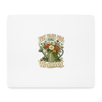 Garten – Ich lass das kurz wachsen - Mousepad (Querformat) - Weiß - Vorne