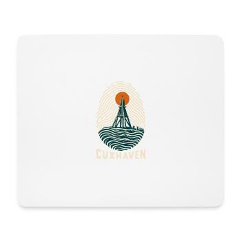 Cuxhaven Küstenfingerabdruck - Mousepad (Querformat) - Weiß - Vorne