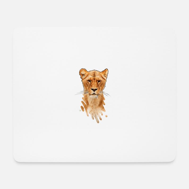 lioness - Mouse Pad (horizontal) - white