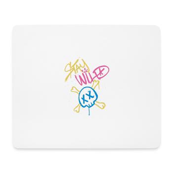 Slogan Streetwear Sprayer stay wild - Tapis de souris (format paysage) - blanc - Devant