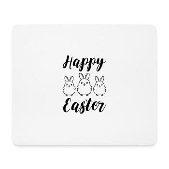 Frohe Ostern Hasen - Mousepad (Querformat) - Weiß - Vorne