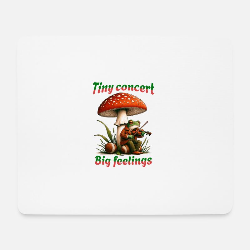 Konzert in der Natur – Tiny Concert Big Feelings - Mousepad (Querformat) - Weiß