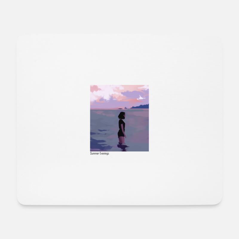 Summer evenings by the sea - Mouse Pad (horizontal) - white