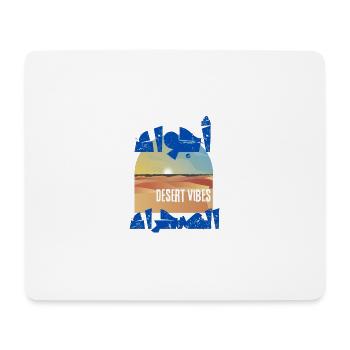 Desert Dunes and Sunset Vibes - Mouse Pad (horizontal) - white - Front