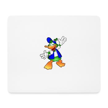 bande dessinée de canard - Tapis de souris (format paysage) - blanc - Devant