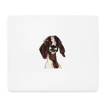 Ziege - Mousepad (Querformat) - Weiß - Vorne
