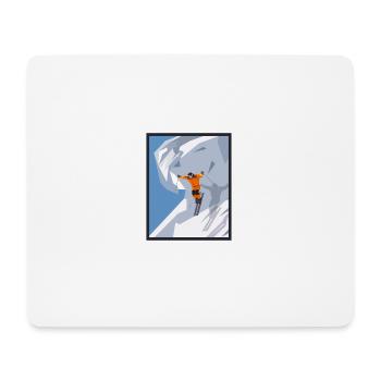 Ski - Mousepad (Querformat) - Weiß - Vorne