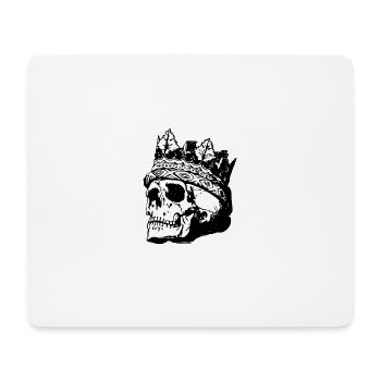 crâne - Tapis de souris (format paysage) - blanc - Devant