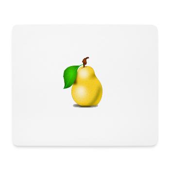 Birne - Mousepad (Querformat) - Weiß - Vorne