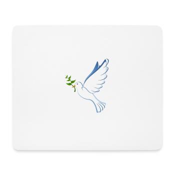 Taube - Mousepad (Querformat) - Weiß - Vorne