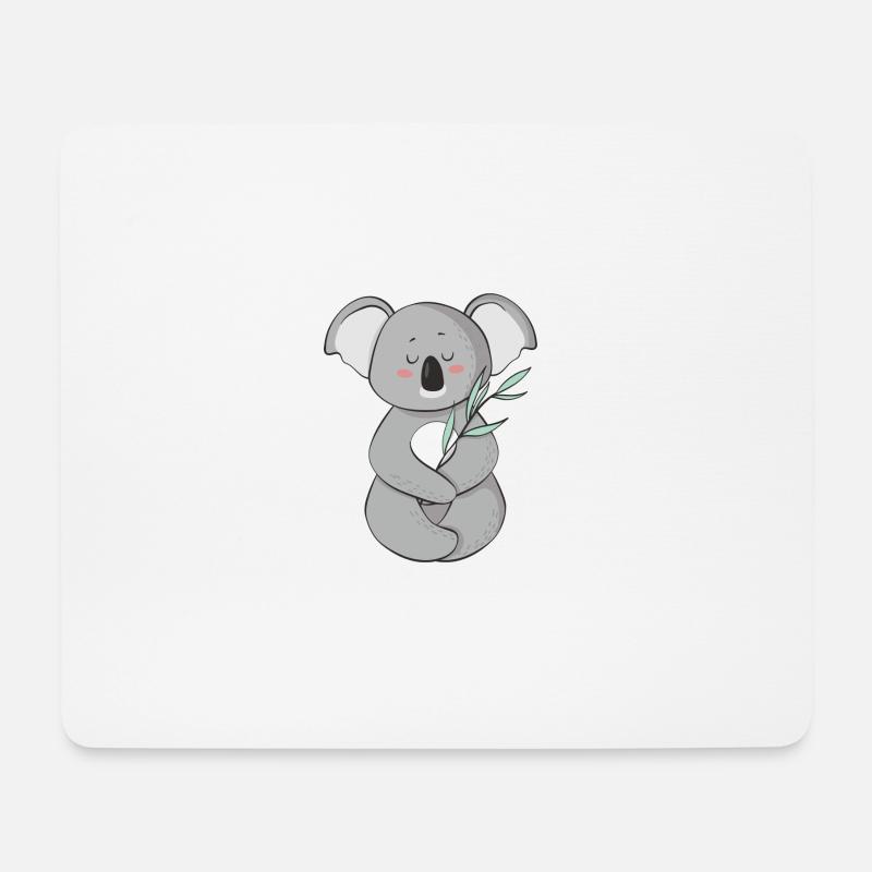 Koala - Mousepad (Querformat) - Weiß