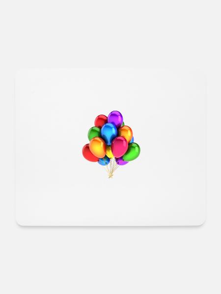 Ein Strauß Luftballons - Mousepad (Querformat) - Weiß