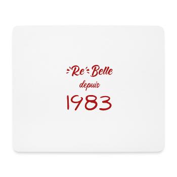 rebelle 1983 - Tapis de souris (format paysage) - blanc - Devant