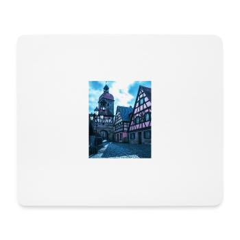 Mittelalter Stadt - Mousepad (Querformat) - Weiß - Vorne