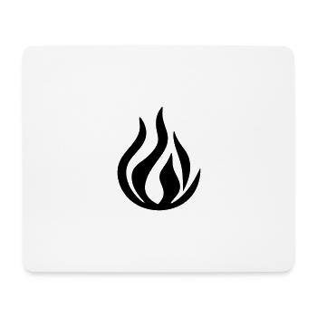 Flame - Mouse Pad (horizontal) - white - Front