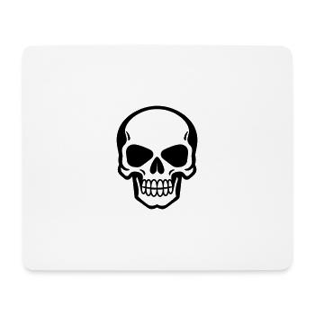Tête de mort - Tapis de souris (format paysage) - blanc - Devant