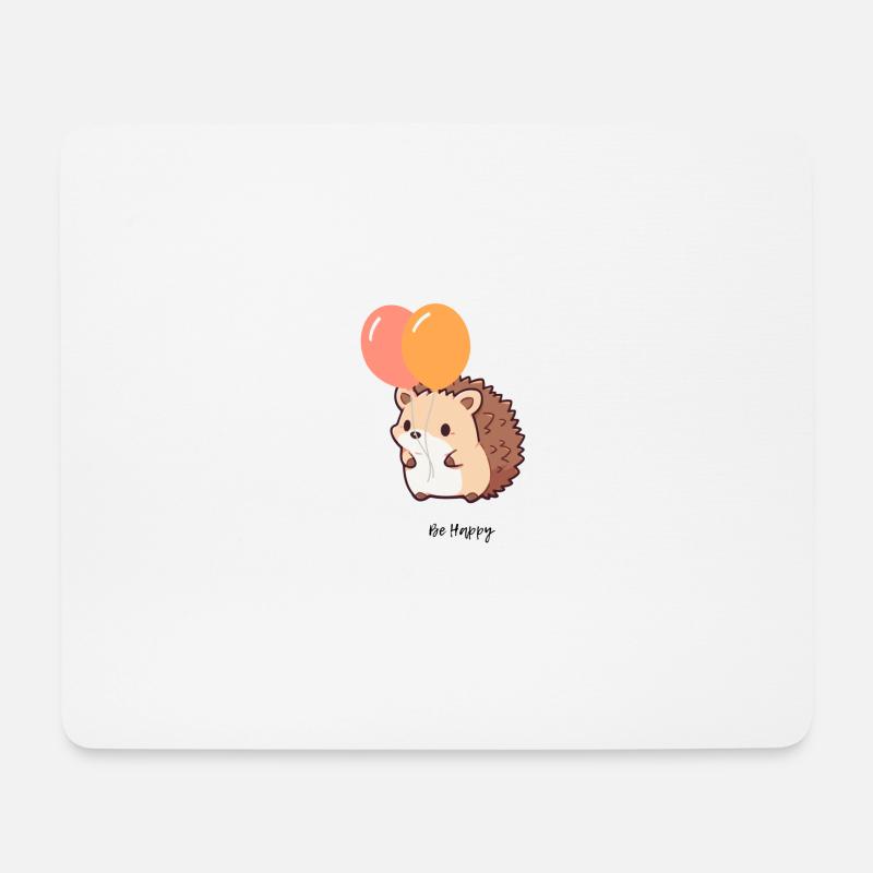 Süßer Igel - Mousepad (Querformat) - Weiß