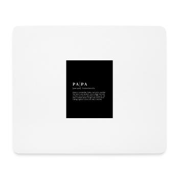 Vatertag Asthetisch Modern Einfach Papa Spruch - Mousepad (Querformat) - Weiß - Vorne