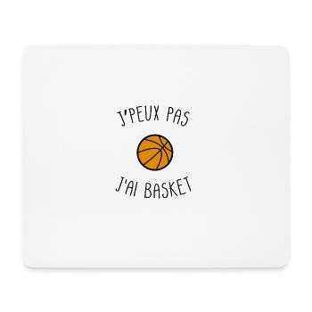 basket - Tapis de souris (format paysage) - blanc - Devant