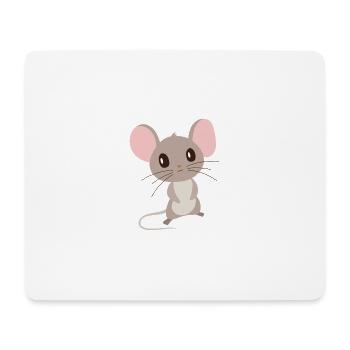 Maus - Mousepad (Querformat) - Weiß - Vorne
