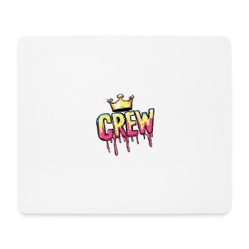 Crew Krone - Mousepad (Querformat) - Weiß - Vorne