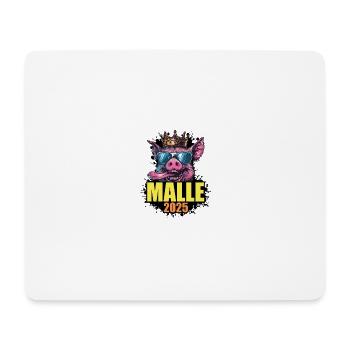 Malle 2025 Schwein - Mousepad (Querformat) - Weiß - Vorne