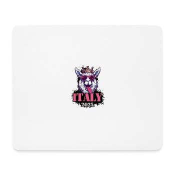 Italien 2025 Alpaka - Mousepad (Querformat) - Weiß - Vorne