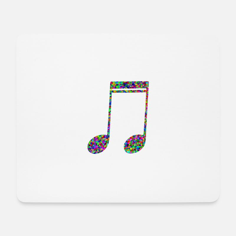 Musiknote - Mousepad (Querformat) - Weiß