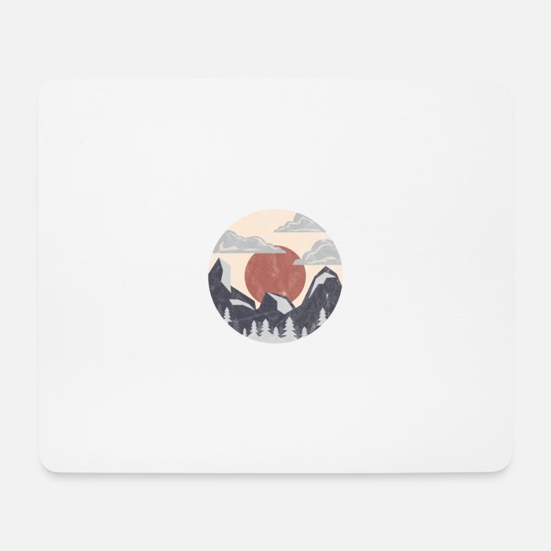 Circle Nature Gift Shirt - Mouse Pad (horizontal) - white
