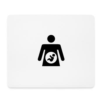 Schwanger - Geschenkidee für werdende Mütter - Mousepad (Querformat) - Weiß - Vorne