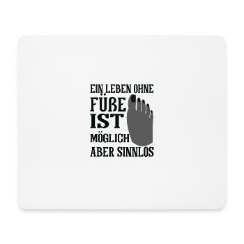 Fußpflege Podologin Medizinische Fußpflege - Mousepad (Querformat) - Weiß - Vorne