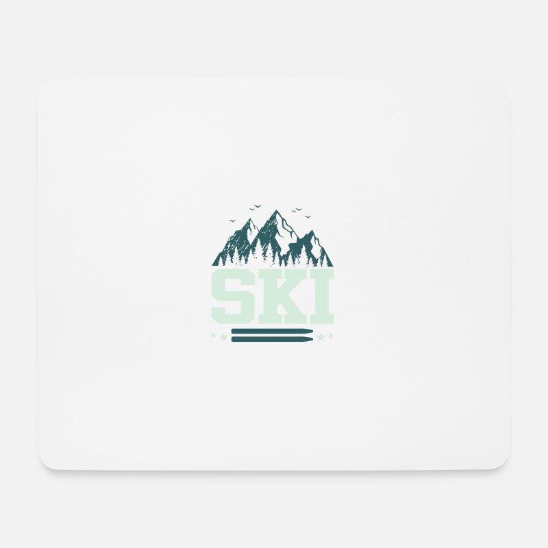 Ski Sport - Mousepad (Querformat) - Weiß
