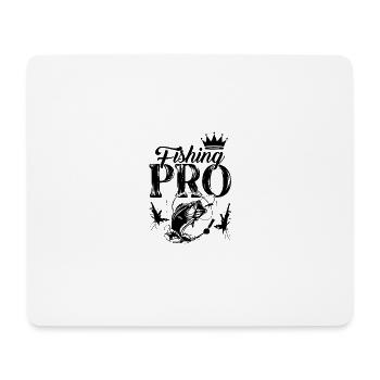 Fishing Pro - Mousepad (Querformat) - Weiß - Vorne