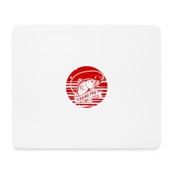 Fishing Pro - Mousepad (Querformat) - Weiß - Vorne