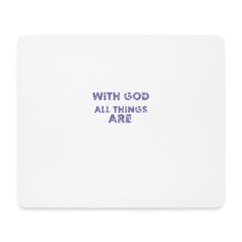 Bible Dieu tout ce qui est possible - Tapis de souris (format paysage) - blanc - Devant