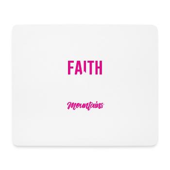 Bible verse Faith Mountain Proverb - Mouse Pad (horizontal) - white - Front