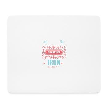 bibelvers spruch iron jesus glaube - Mousepad (Querformat) - Weiß - Vorne
