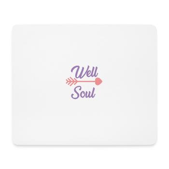 bibelvers seele jesus - Mousepad (Querformat) - Weiß - Vorne