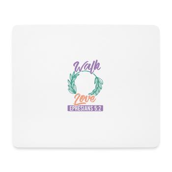 liebe spruch bibelvers jesus - Mousepad (Querformat) - Weiß - Vorne