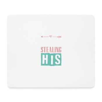 paar herz liebe - Mousepad (Querformat) - Weiß - Vorne