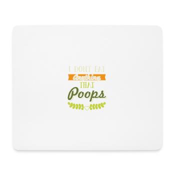 vegan lustiger spruch - Mousepad (Querformat) - Weiß - Vorne